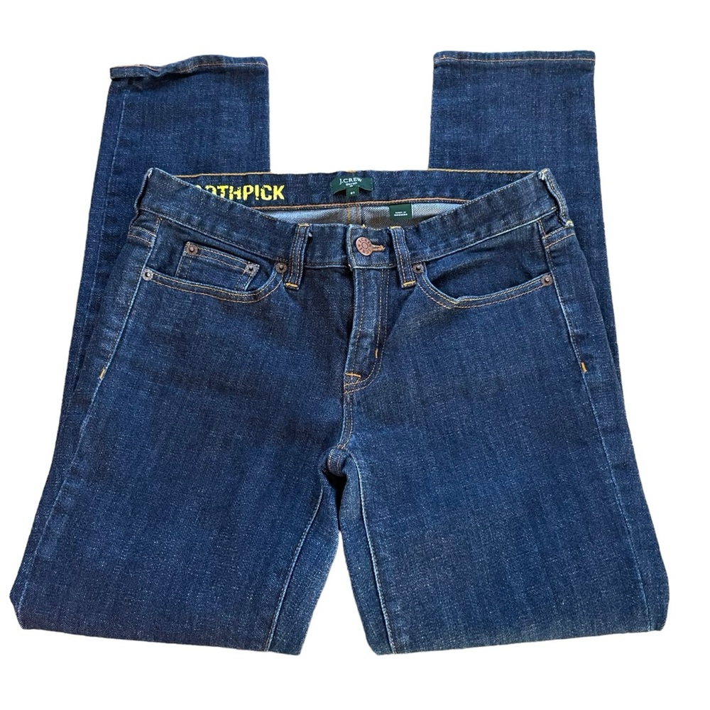 J. Crew Toothpick Dark Wash Jeans.  Size 27 - Picture 3 of 8